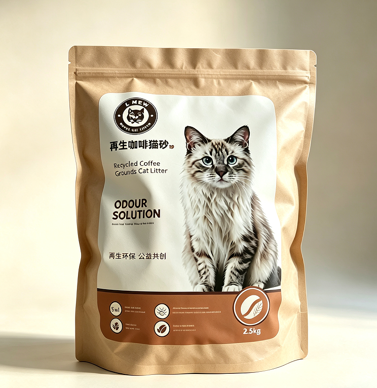 L MEW Regenerative Coffee Grounds Cat Litter